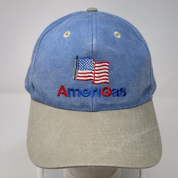 AmeriGas Snapback Cap Blue One Size Adjustable Embroidered Vented Holes Cobra - Picture 2 of 9